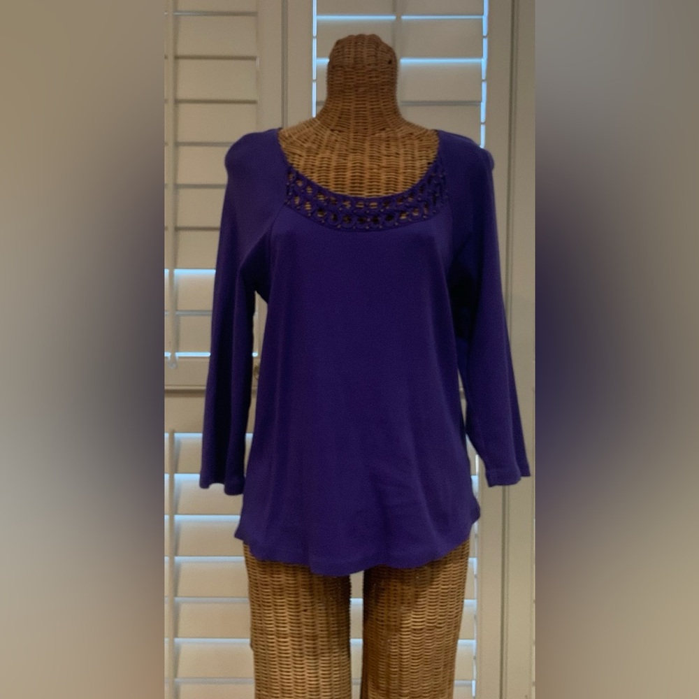 Long sleeve purple Top